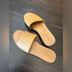 SOLD - Madewell Boardwalk Post Slide Sandals - genuine leather